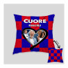 CUSCINO TIFOSO ROSSO-BLU